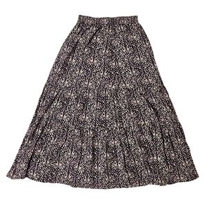 Faherty Valentina Skirt Linen Blend Women XS Midnight Kurala Floral NWOT